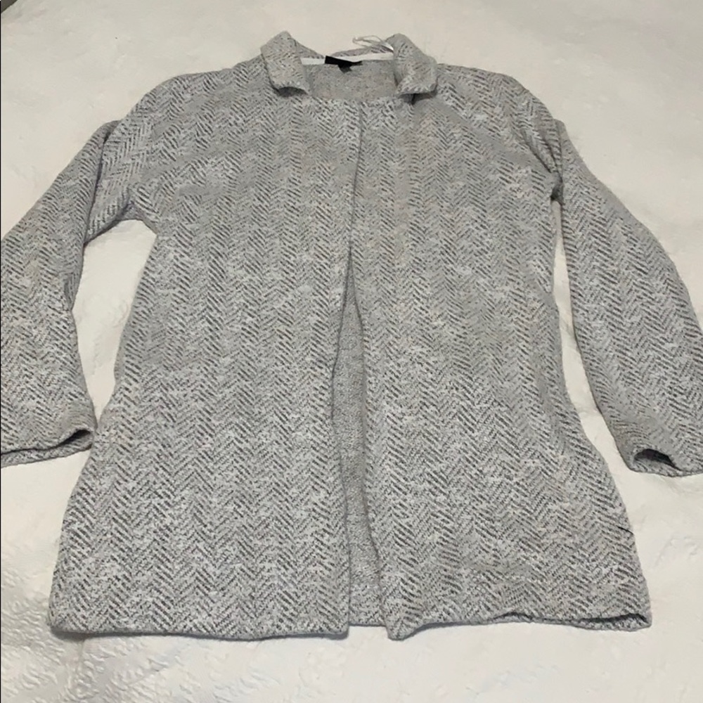 Long sleeves long cardigan w collar